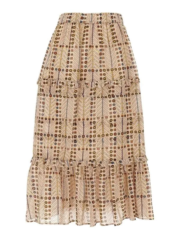 Isabel Marant Etoile Jupe Midi - Beige - Beige | JU0239FAC1J19E23EC