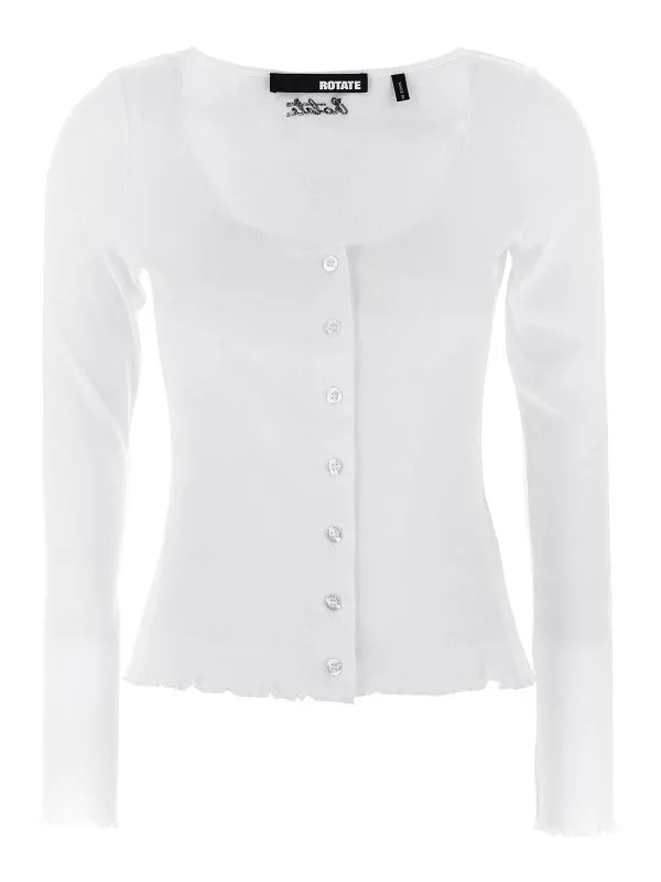 Rotate Birger Christensen Top - Blanc - Blanc - Femme | 114E11