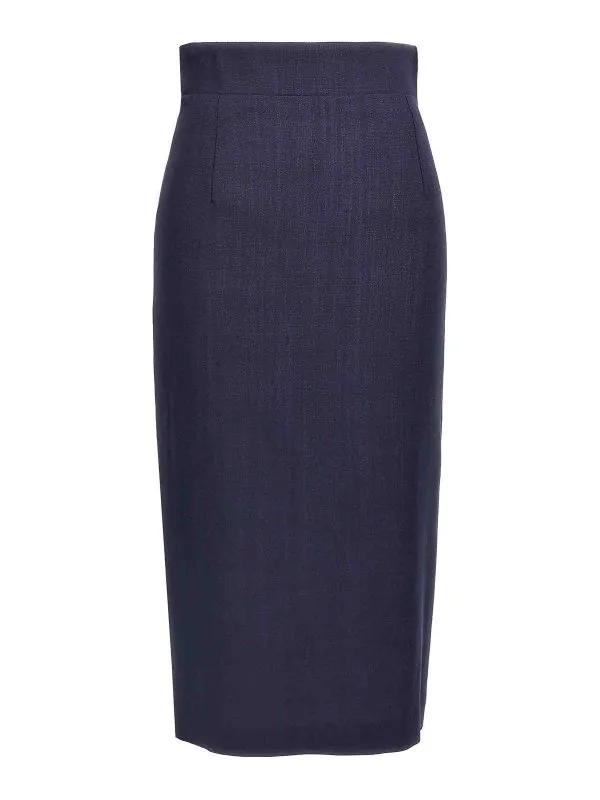 Tagliatore Jupe Midi - Bleu - Bleu - Femme | MYRA340159EB849