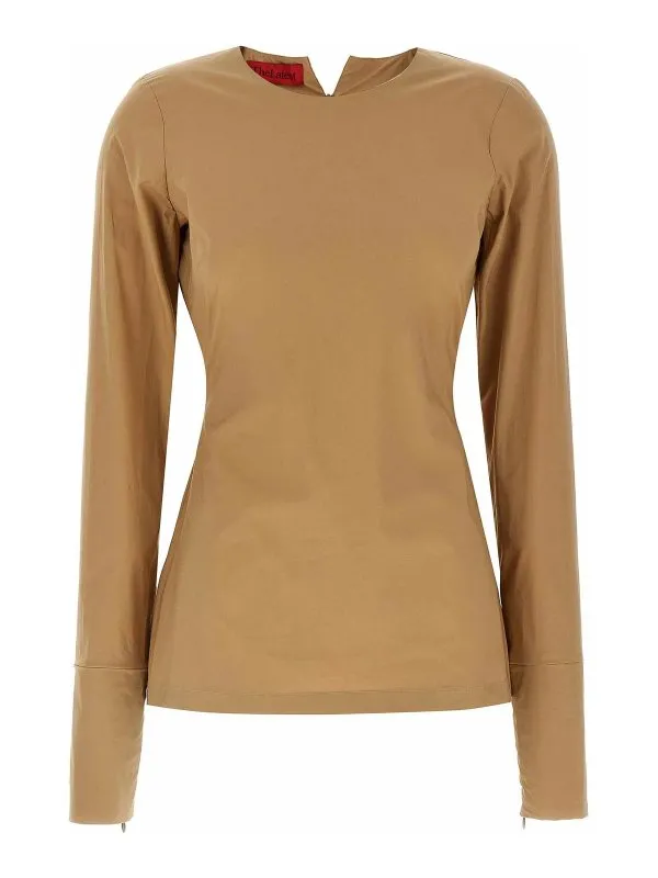 Thelatest T-Shirt - Beige - Beige - Femme | TLW04000T0195ABTPT0170