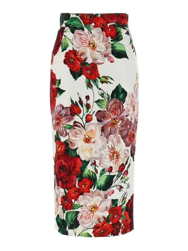 Dolce & Gabbana Jupe Midi - Blanc - Blanc | F4BCATFSIB4HA5PD