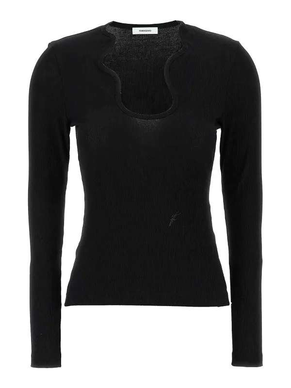Ferragamo Cardigan - Noir - Noir - Femme | 782752BLACK