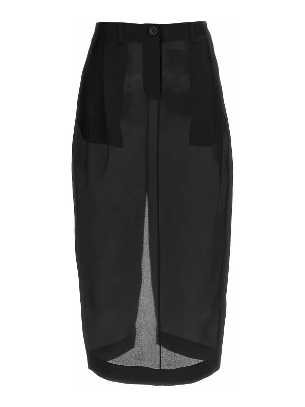 Khaite Jupe Midi - Noir - Noir - Femme | 41493002W3002200