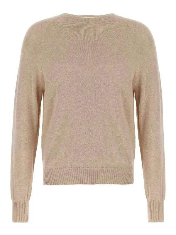 Ma'ry'ya Pull Col Rond - Beige - Beige - Homme | YPK080A2