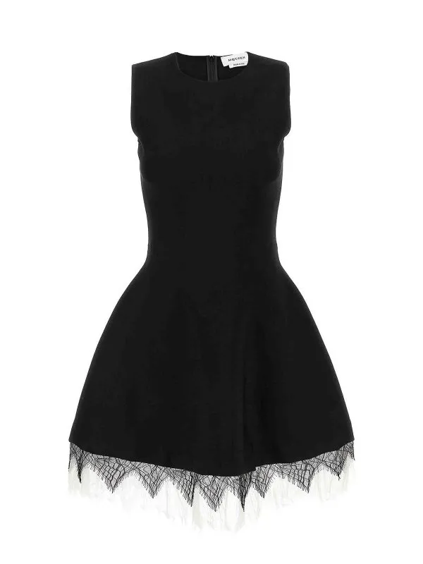 Alexander Mcqueen Robe Au Genou - Noir - Noir | 833963Q1BD21080