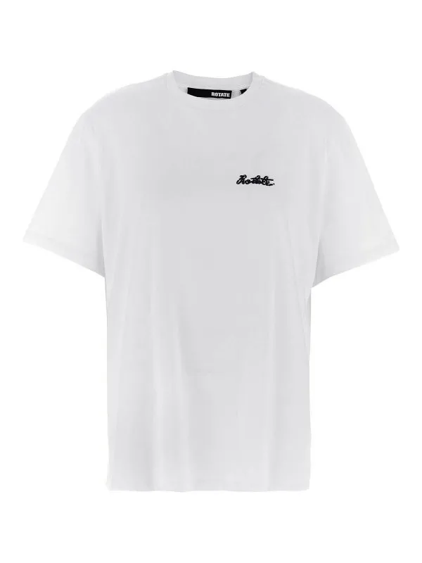 Rotate Birger Christensen T-Shirt - Blanc - Blanc - Femme | 112E14