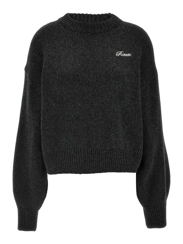 Rotate Birger Christensen Pull Col Rond - Gris - Gris | 113E13