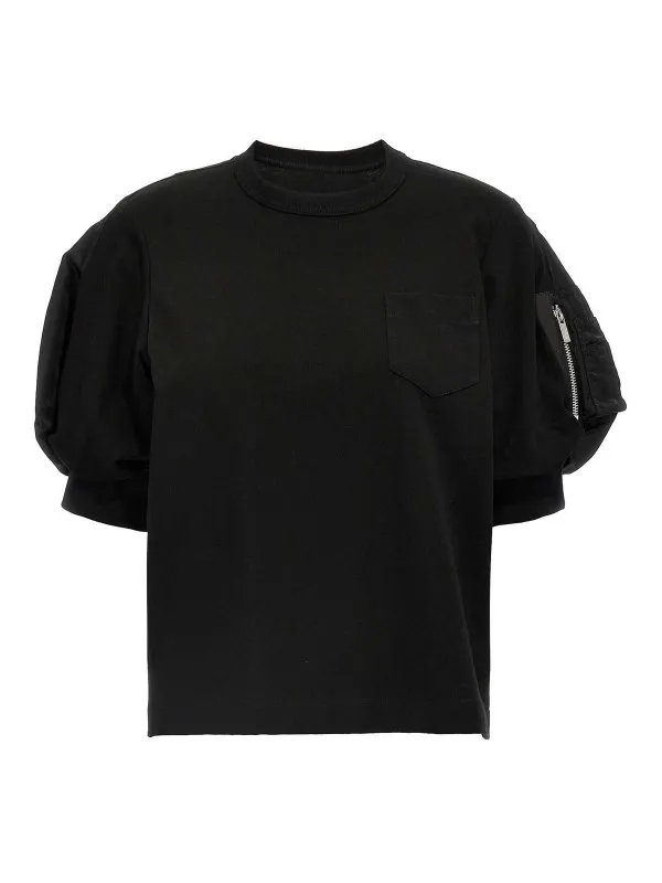 Sacai T-Shirt - Noir - Noir - Femme | SCW239002 | thebs.com