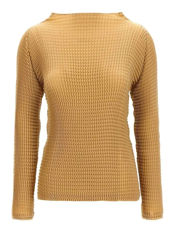 Pleats Please Issey Miyake Blouse - Beige - Beige | IM48FJ10540