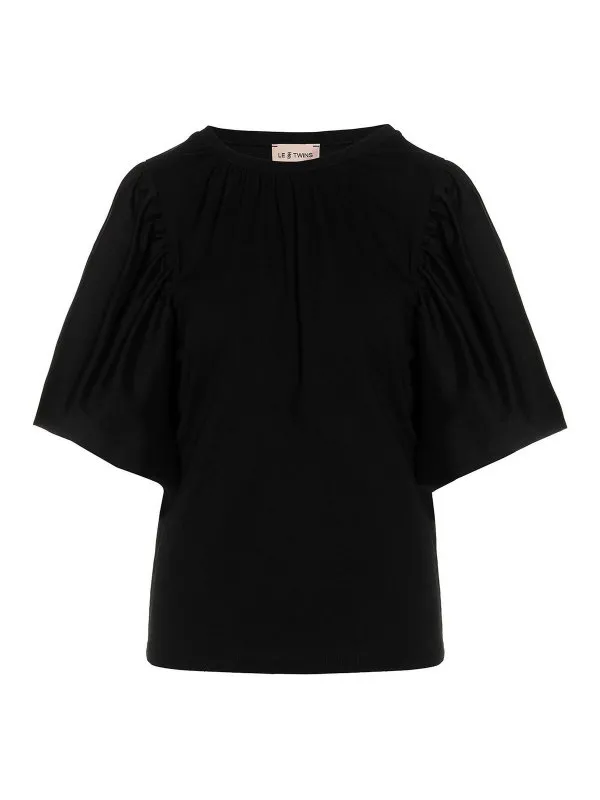 Le Twins T-Shirt - Noir - Noir - Femme | ASIANERO | thebs.com