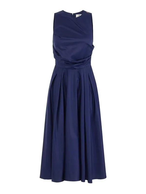 Elisabetta Franchi Robe Au Genou - Bleu - Bleu | ABT5252E2DC8