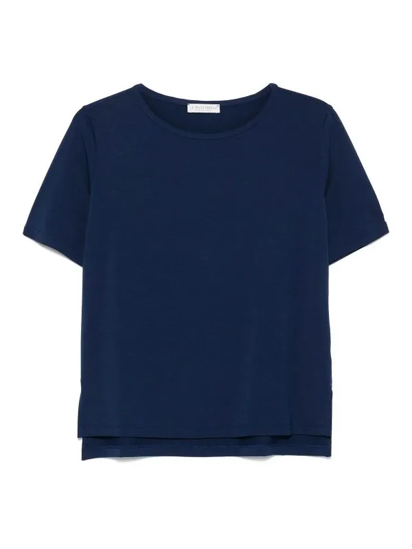 Le Tricot Perugia T-Shirt - Bleu Foncé - Bleu Foncé | 666841423