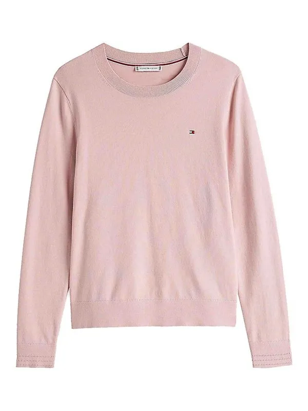 Tommy Hilfiger Pull Col Rond - Couleur Chair | WW0WW44984TQN