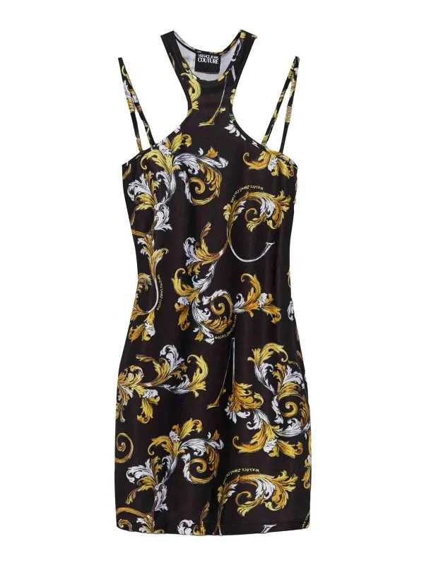 Versace Jeans Robe Au Genou - Noir - Noir | 78HAO914JS470G89