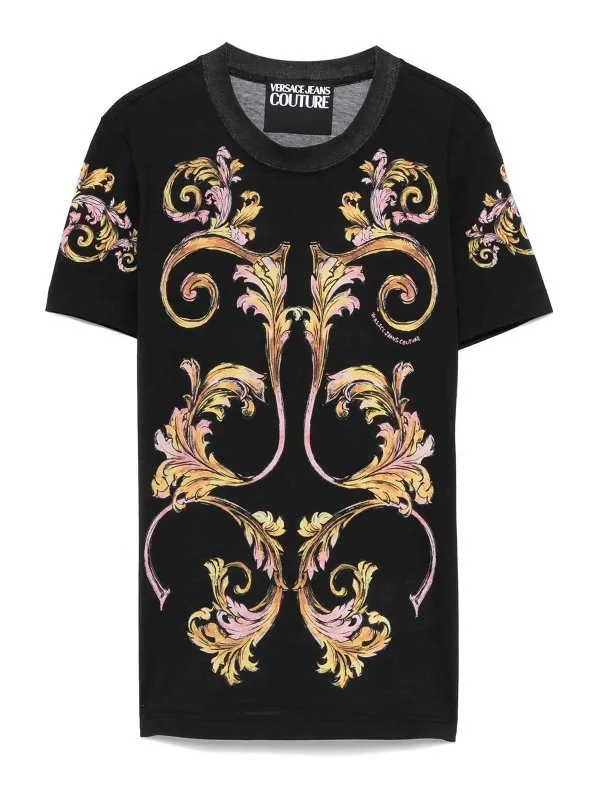 Versace Jeans T-Shirt - Noir - Noir - Femme | 78HAH6P8JS472G89