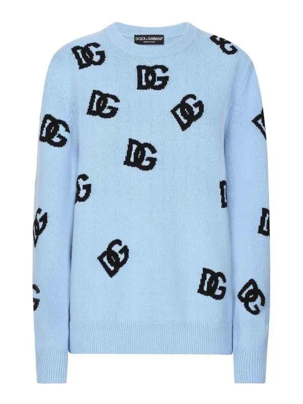 Dolce & Gabbana Pull Col Rond - Bleu - Bleu | FXX06TJCVZLB0143