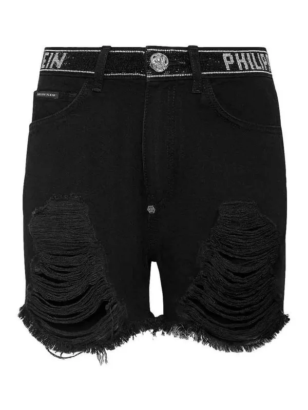 Philipp Plein Short - Noir - Noir - Femme | SADCWDT2480PDE004N