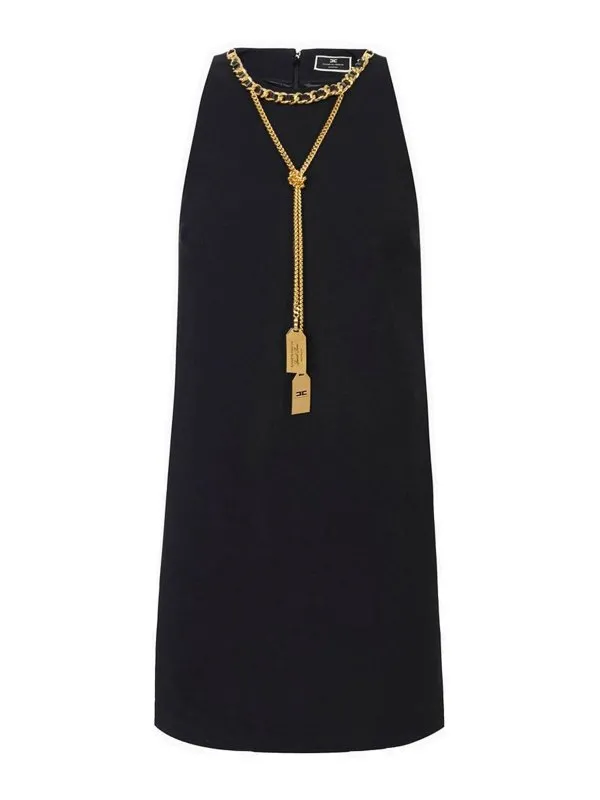 Elisabetta Franchi Robe Au Genou - Noir - Noir - Femme | AB67446E2