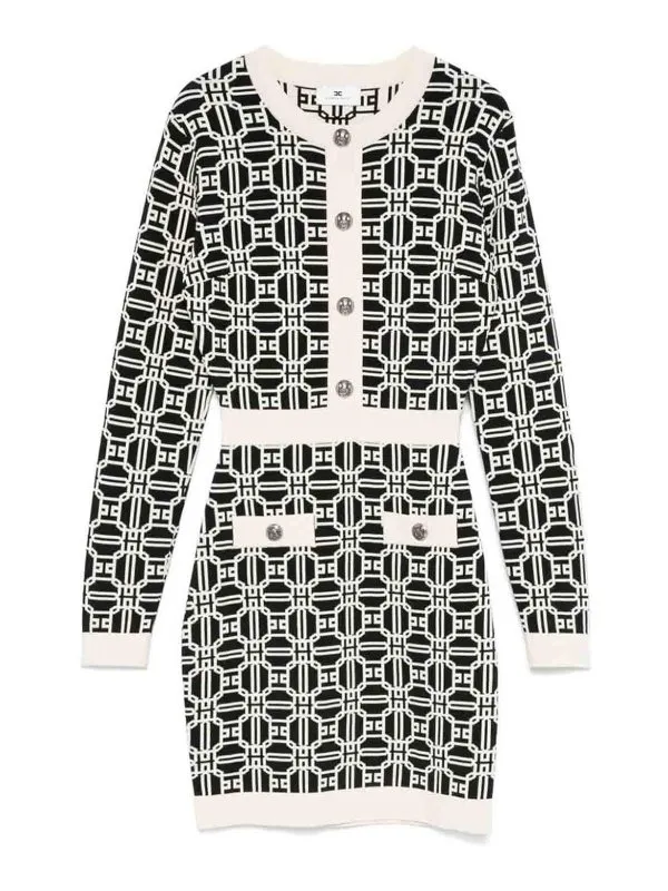 Elisabetta Franchi Robe Au Genou - Multicolore | AM31B47E2V440