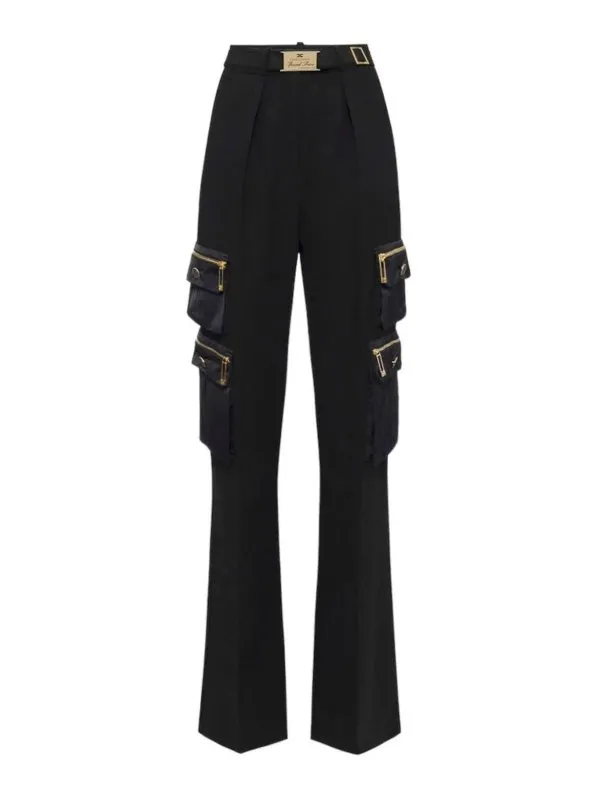 Elisabetta Franchi Short - Noir - Noir - Femme | PA04546E2V580