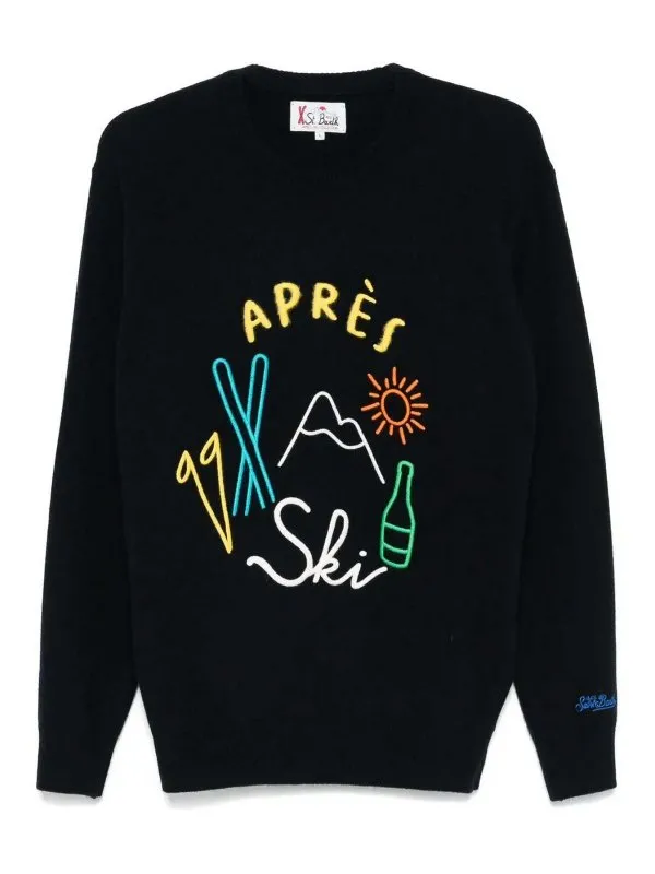 Mc2 Saint Barth Pull Col Rond - Bleu Foncé - Homme | HER000100332G