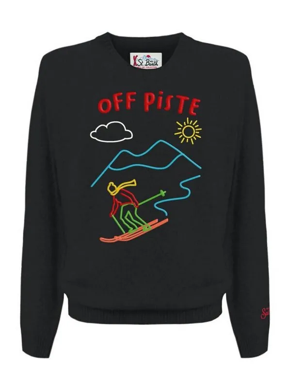 Mc2 Saint Barth Pull Col Rond - Noir - Noir - Homme | HER000102859G