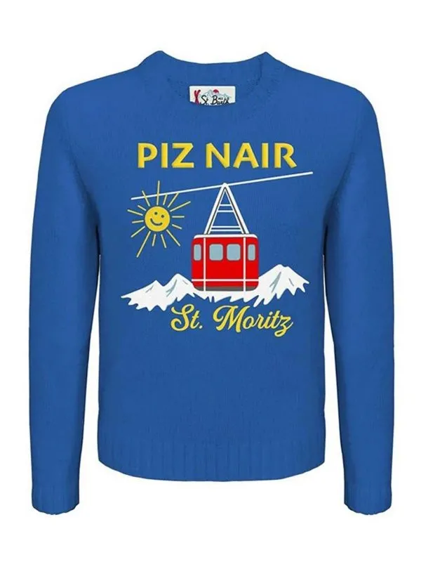 Mc2 Saint Barth Pull Col Rond - Bleu - Bleu - Homme | PIZNAIR17EMB