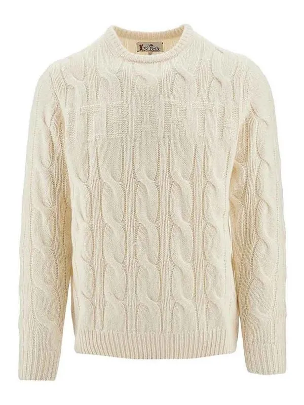 Mc2 Saint Barth Pull Col Rond - Crème - Crème - Homme | STBARTH10