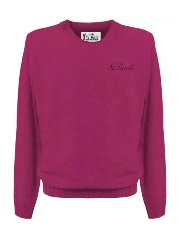 Mc2 Saint Barth Pull Col Rond - Violet - Violet | STRETCH76PEONY