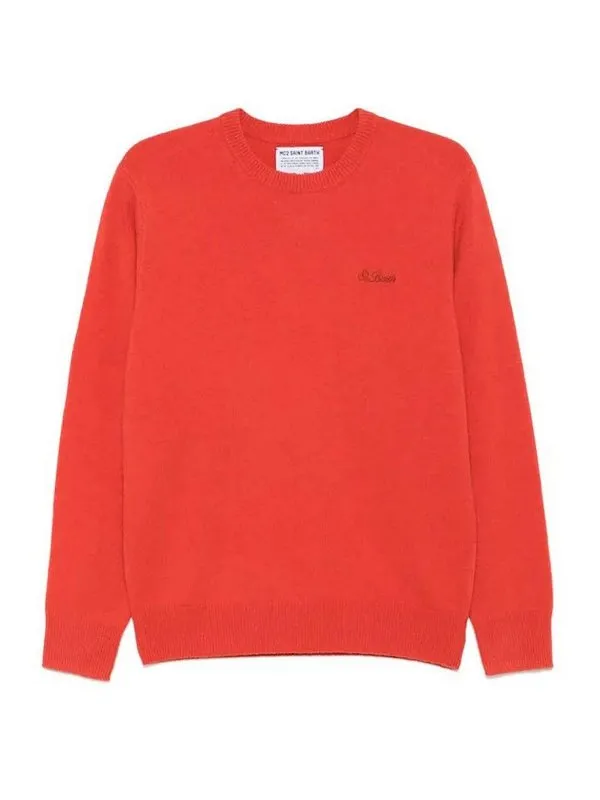 Mc2 Saint Barth Pull Col Rond - Orange - Orange | STRETCH81ORANGE