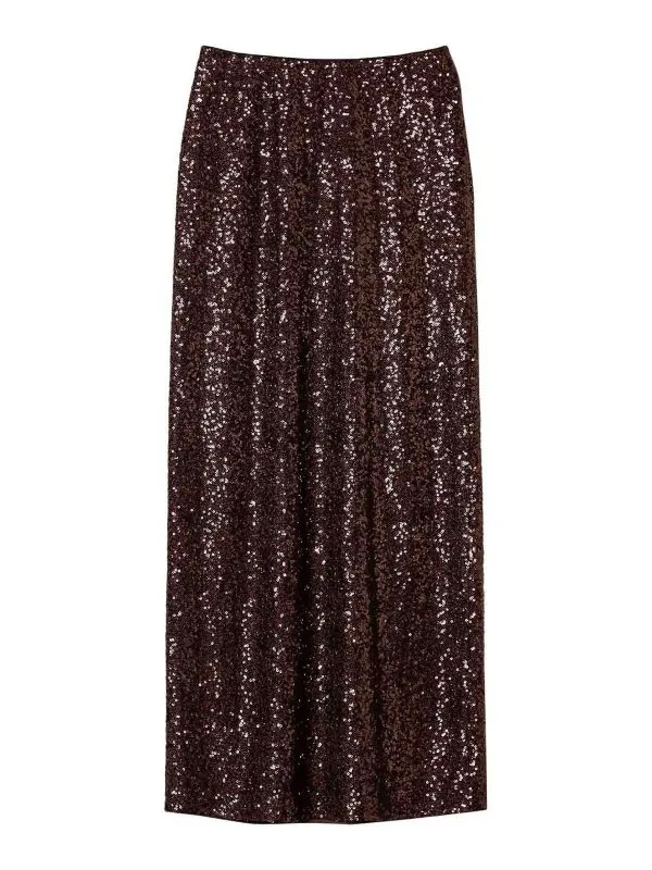 Twinset Jupe Midi - Marron Foncé - Marron Foncé | 242TF2030