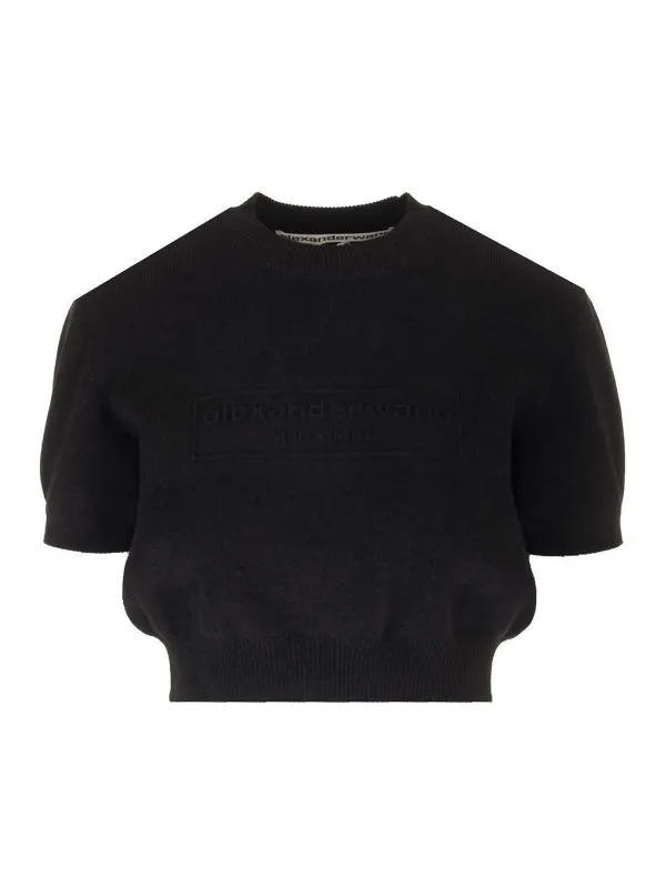 Alexander Wang Pull Col Rond - Noir - Noir - Femme | 1KC3231037001