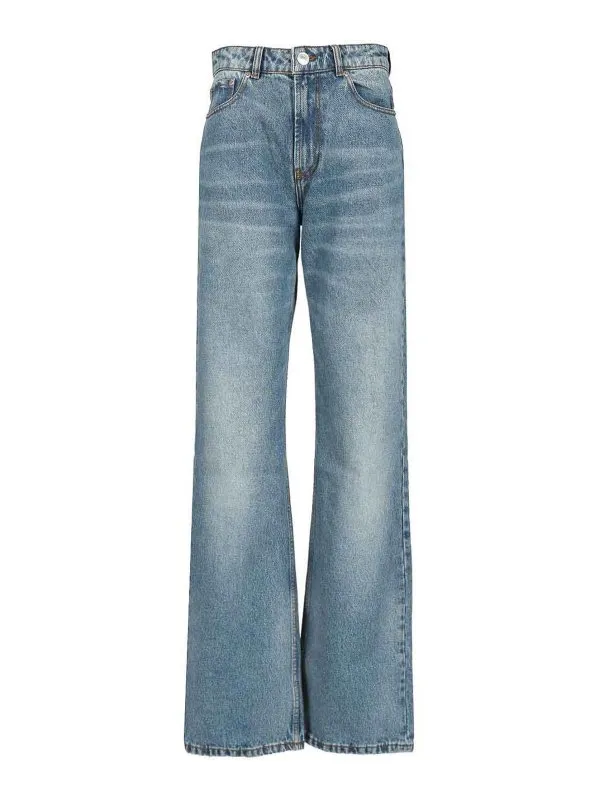 Ami Paris Jean Bootcut - Bleu - Bleu - Femme | FTR450DE0046480