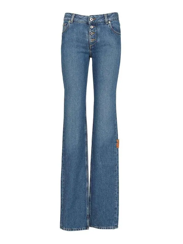 Off-White Jean Bootcut - Bleu - Bleu - Femme | OWYA067S25DEN0014400