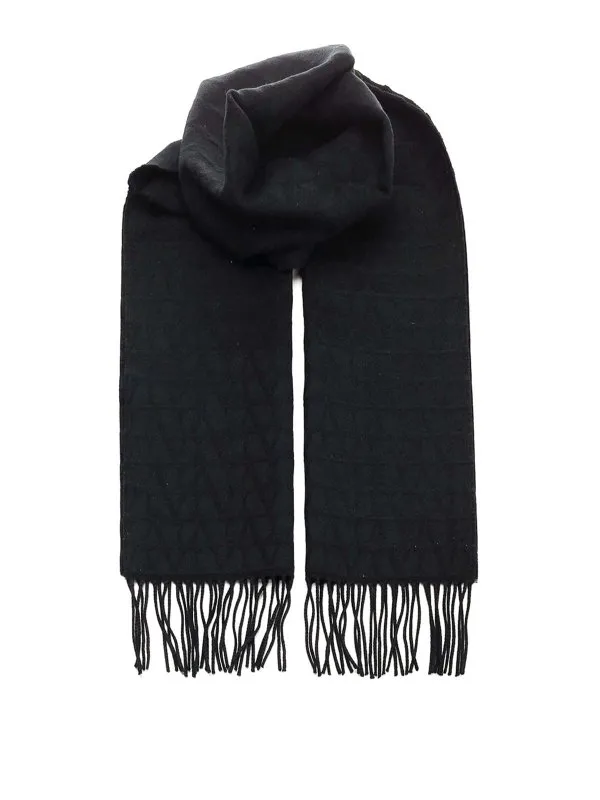 Valentino Garavani Écharpe - Noir - Noir - Femme | 5W2ER028ICM0NO