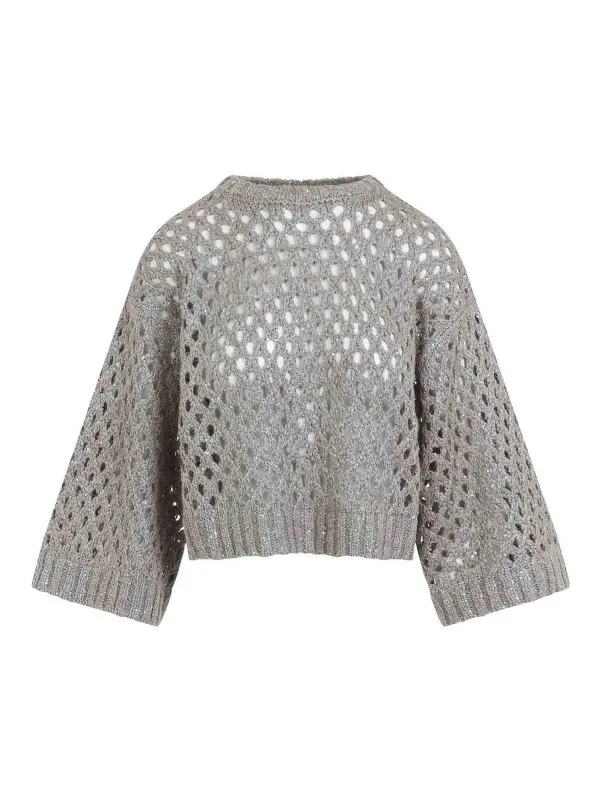 Brunello Cucinelli Pull Col Rond - Marron - Femme | MEA338200PC9545