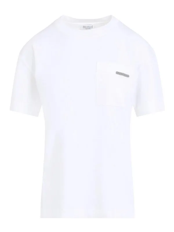 Brunello Cucinelli T-Shirt - Blanc - Blanc | MPT81EC710C6159