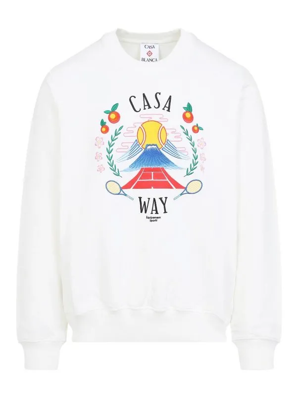 Casablanca Sweat-Shirts - Blanc - Blanc - Homme | MPF25JTP29303
