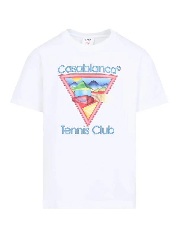 Casablanca T-Shirt - Blanc - Blanc - Homme | MPF25JTS00101