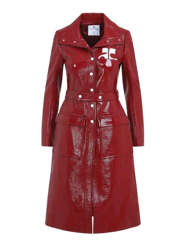 Courreges Trench-Coat - Rouge - Rouge - Femme | PERCMA078VY00144034