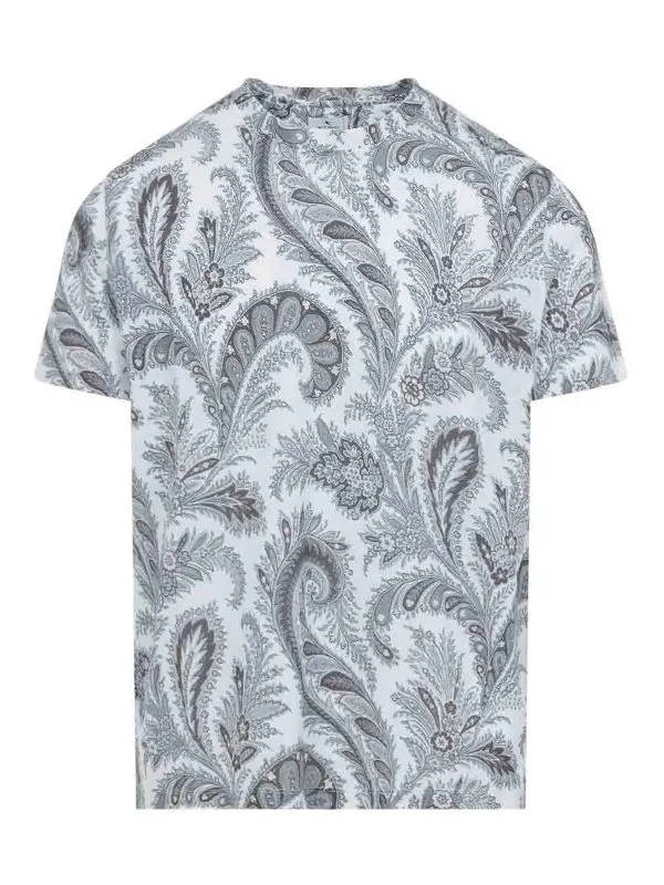 Etro T-Shirt - Gris - Gris - Homme | MRMA0002AK999X0830