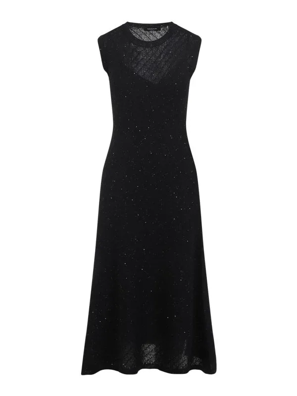 Fabiana Filippi Robe Au Genou - Noir - Noir - Femme | ABD215F153825