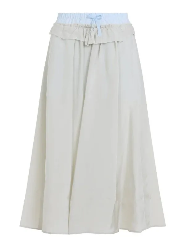 Maison Margiela Jupe Midi - Vert - Vert | S51ME0037S76632729