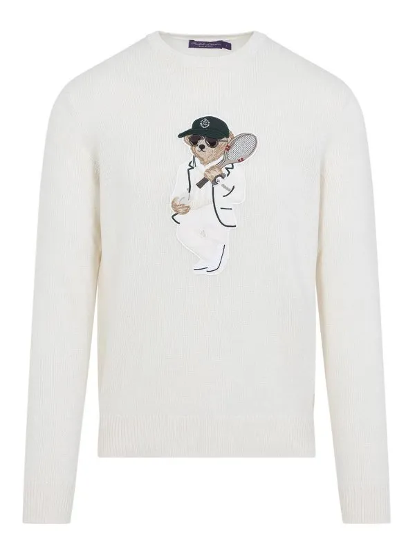 Ralph Lauren Pull Col Rond - Crème - Crème - Homme | 790957762001