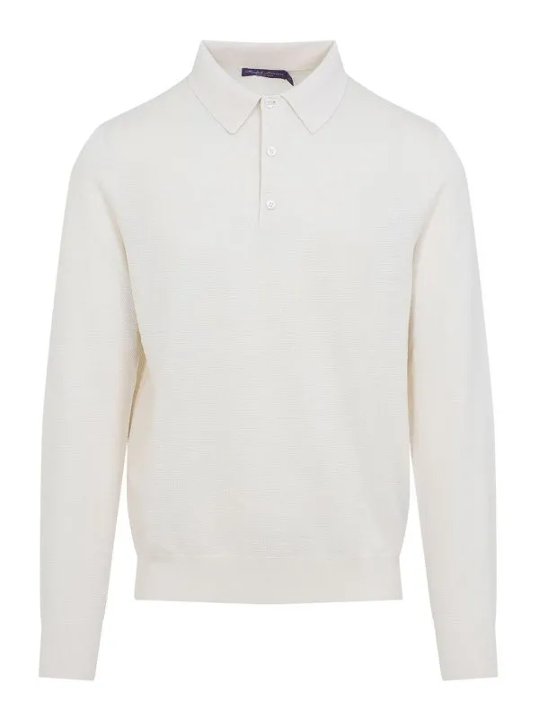 Ralph Lauren Pull Col Rond - Crème - Crème - Homme | 790966748002