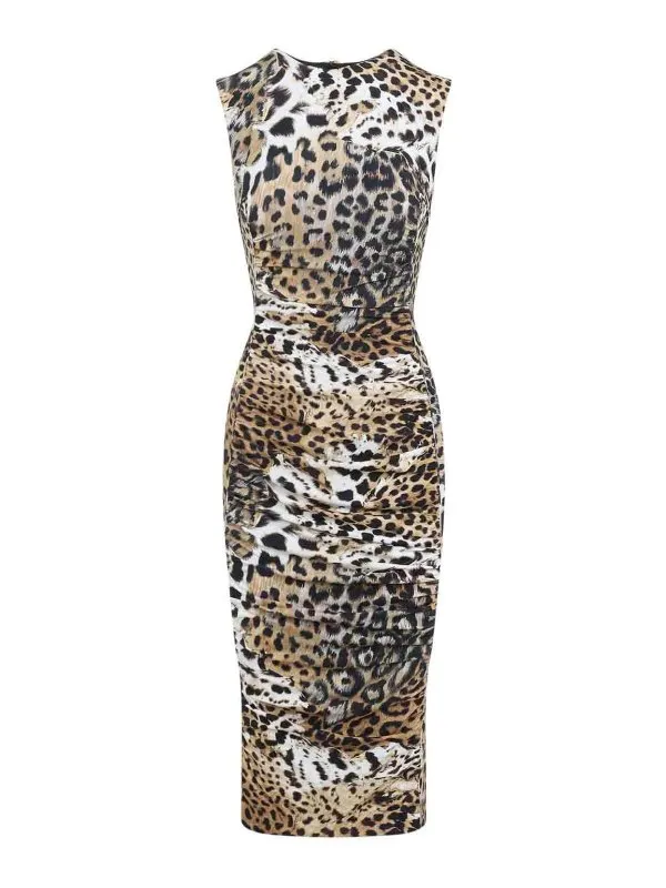 Roberto Cavalli Robe Au Genou - Beige - Beige | SKT159LNG3400504