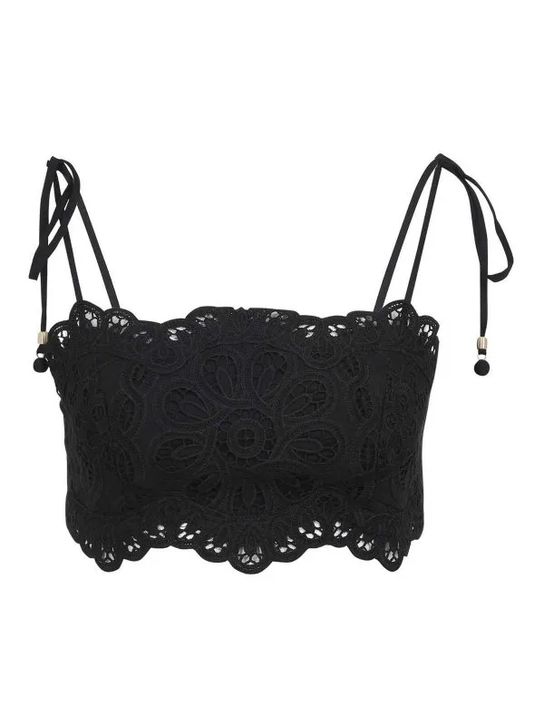 Zimmermann Top - Noir - Noir - Femme | 4245TSS251BLACK