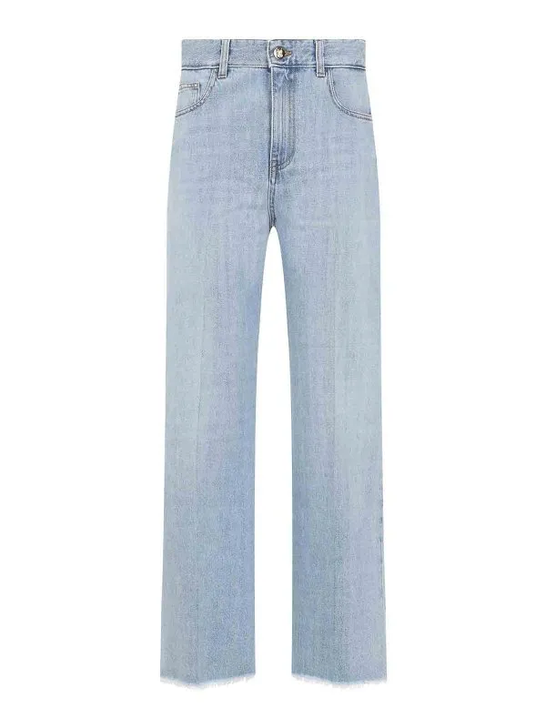 Giambattista Valli Jean Bootcut - Bleu | 25SSSVMO3111J2DEN7003