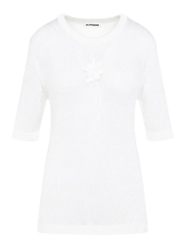 Jil Sander T-Shirt - Blanc - Blanc - Femme | J03GC0138J18344103