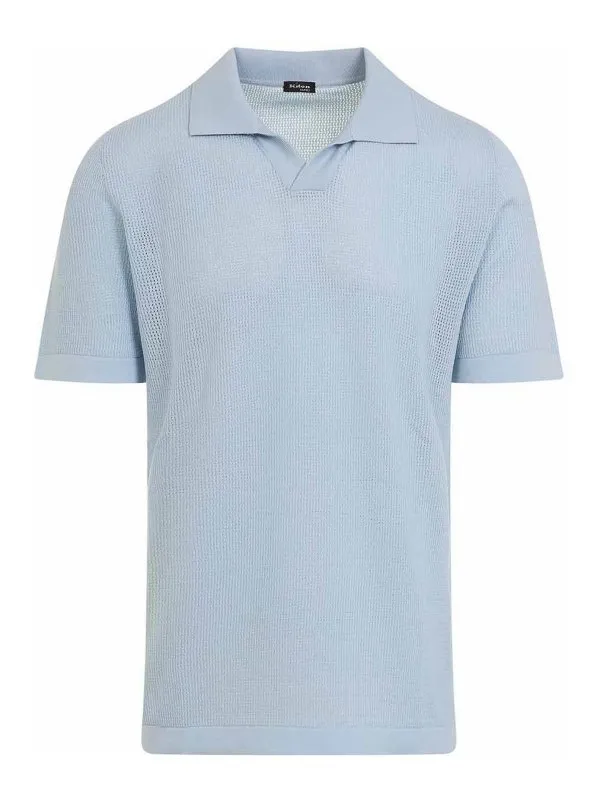 Kiton Polo - Bleu - Bleu - Homme | UMK0718K286000CELESTE
